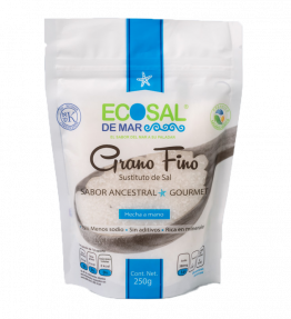 Bolsa Sal Grano Fino "Ecosal de Mar" - Caja con 20 piezas de 250 grs.